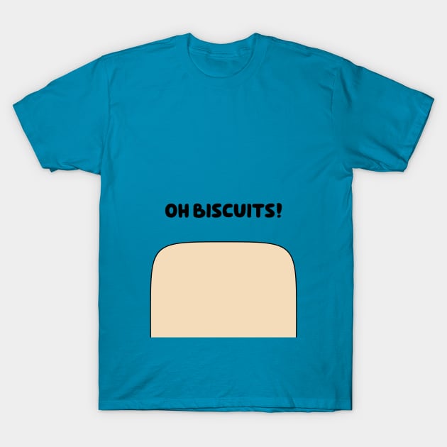 Oh Biscuits Blue shirt T-Shirt by Aphantasous